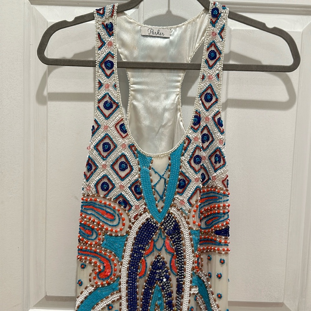 Parker Sequin/beaded mini dress